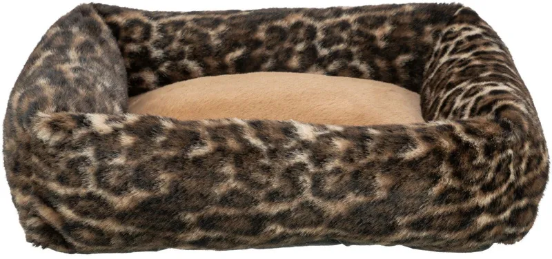 Bett Leo eckig 100 × 70 cm braun